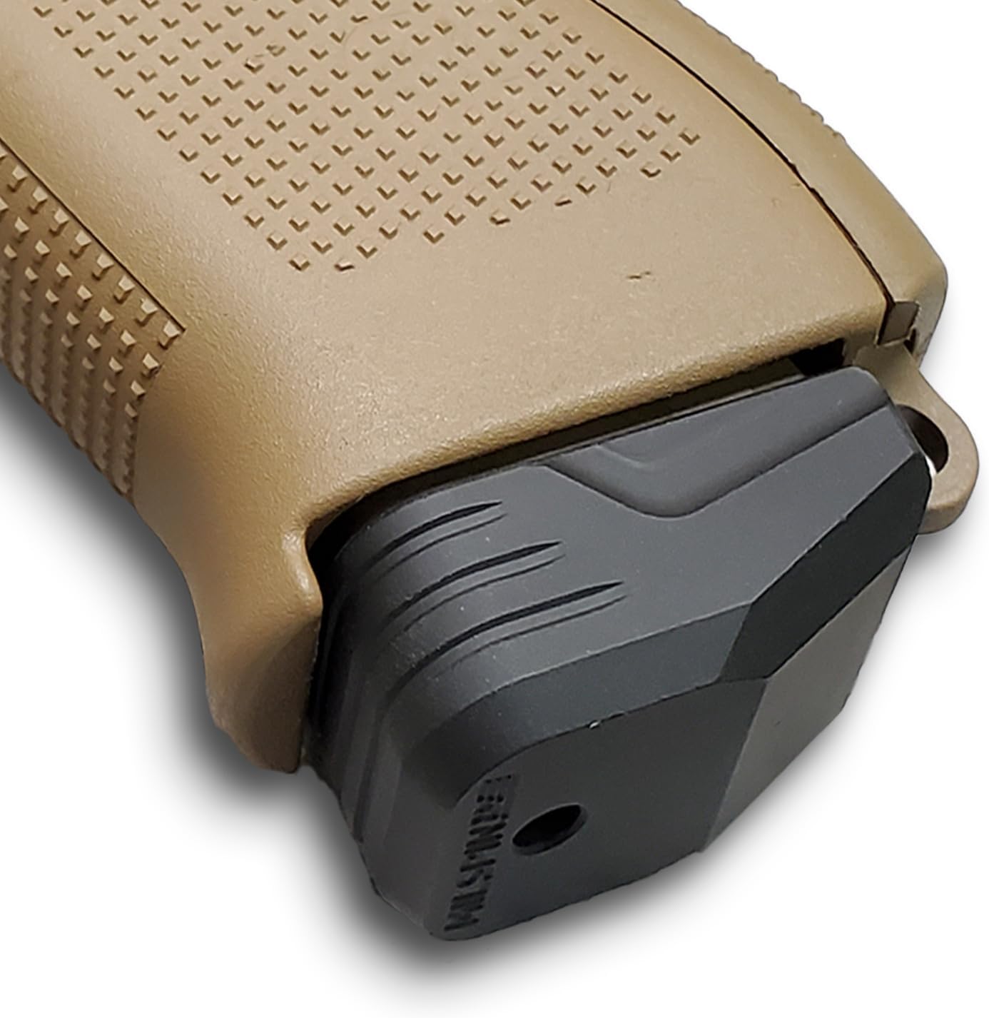 Milspin Weighted Magazine Base Plate Compatible with Glock Gen 1-5 | Beef Jones | Accessories (Armor Black, Models G17 17L 18 19 19X 22-24 26 27 31 34 35 45)