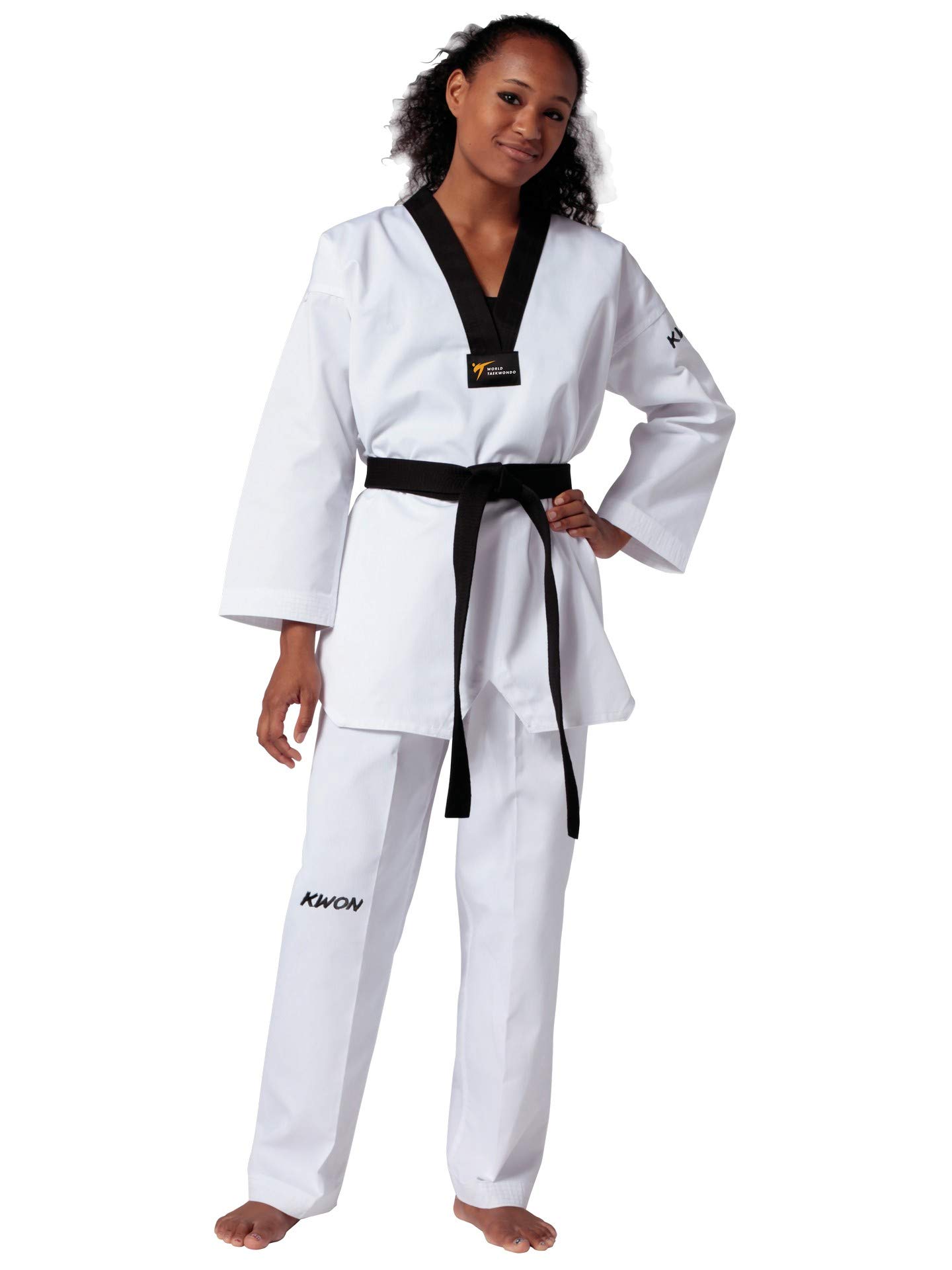 Kwon TKD-Anzug Victory, weiß mit schwarzem Revers Gr. 180 cm