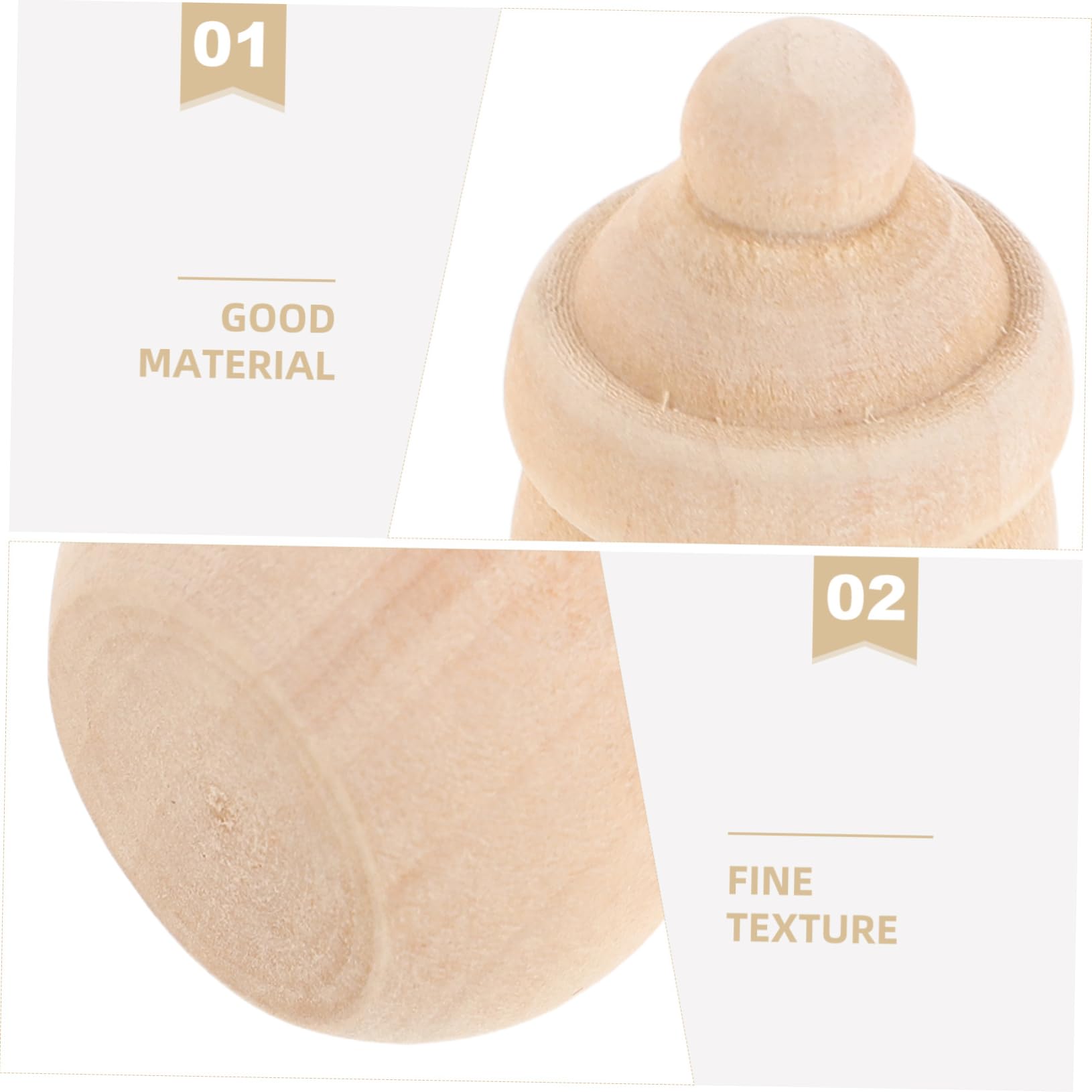 20piezas Adornos De Muñeco Madera Sin Terminar Miniatura Para Colgar Figuras De Muñeco Para Pintar y Manualidades Navideñas