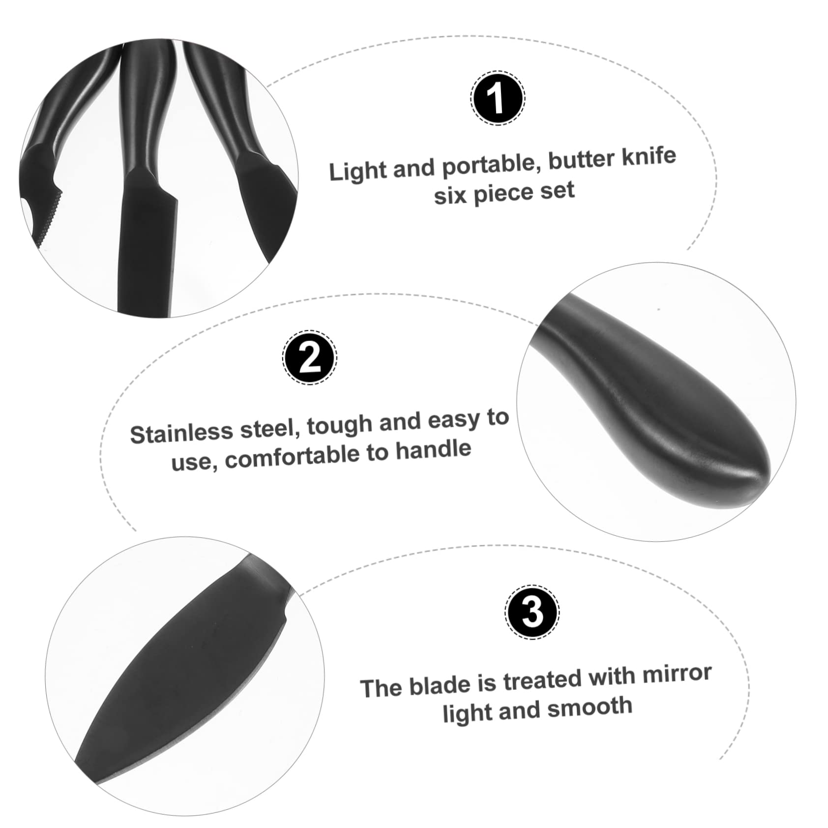 Mikinona 6 Stück Edelstahl Käsemesserset Käseschneider Mit Ergonomischem Griff Küchenutensilien Zum Käse Schneiden Und Servieren