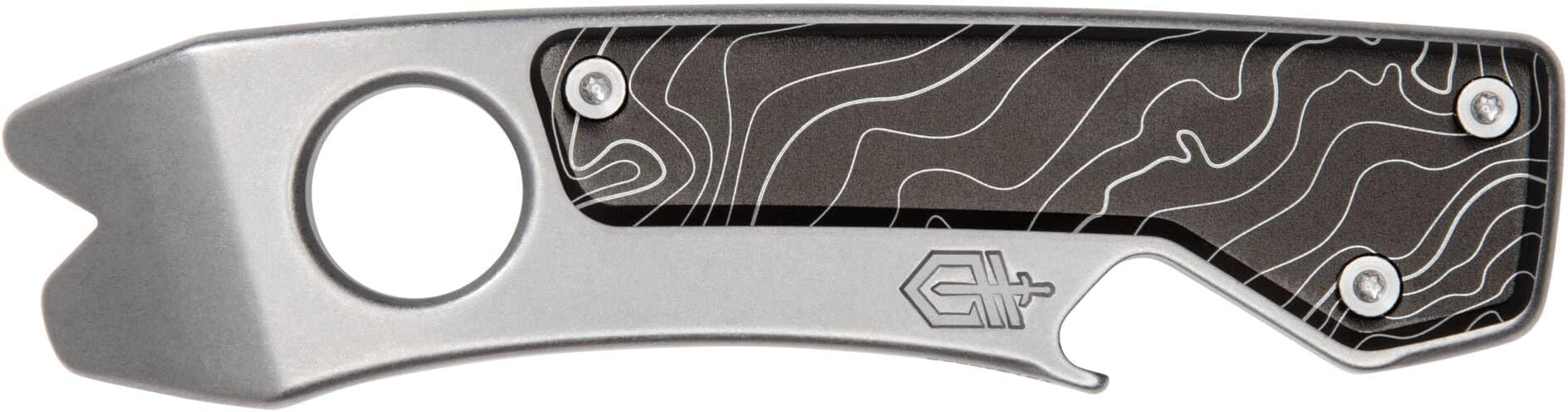 Gear Shard XL EDC Multi-tool 6-in-1 Keychain Multitool with Pry Bar, Wire Stripper and Bottle Opener, Stainless Steel