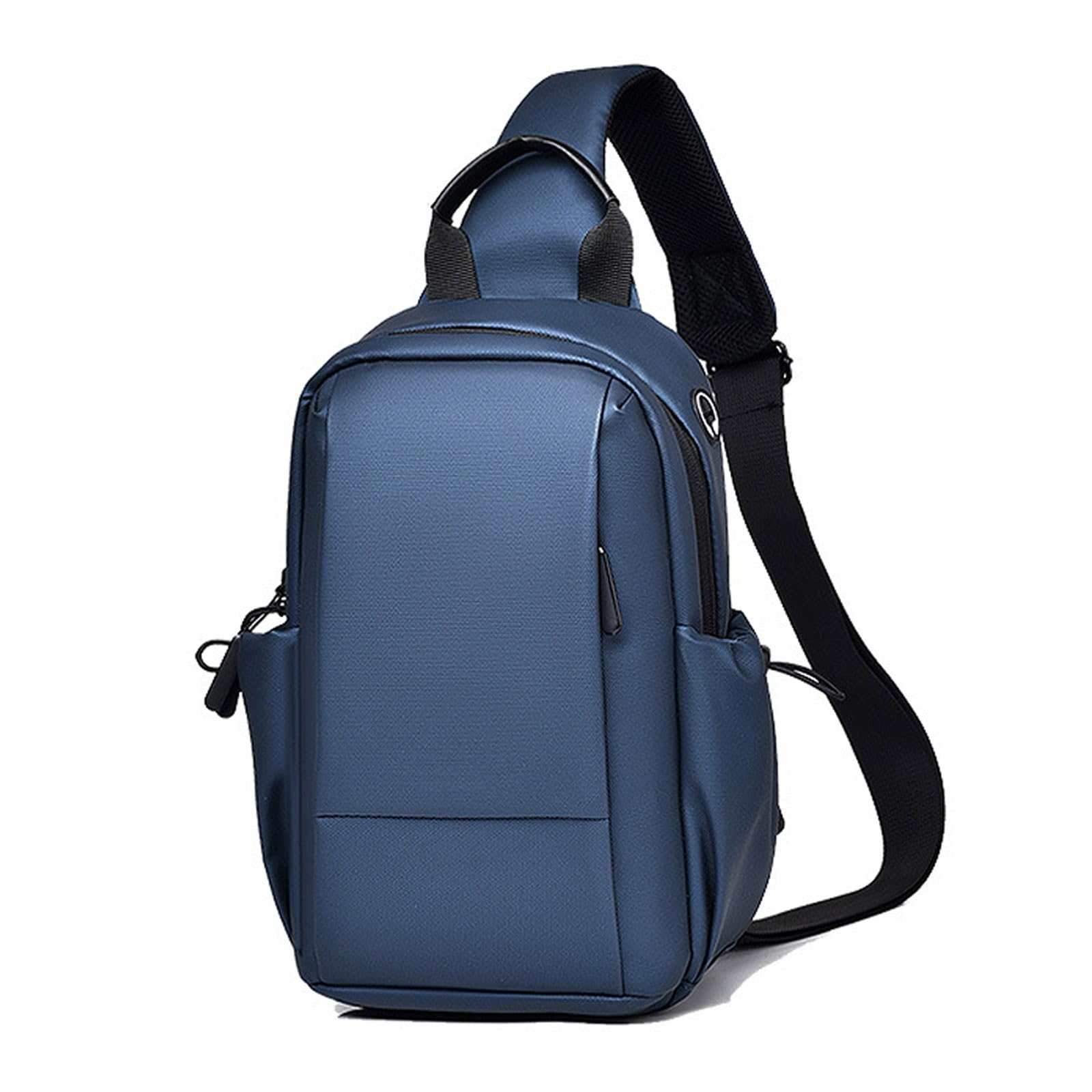 FANDARE Mens Chest Bag Sling Bags for Men Personal Flex bag Small Crossbody Sling Backpack PU film Shoulder Bag Man Bags for Work Professional Office