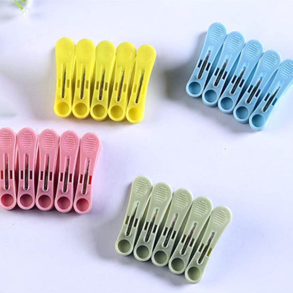 20 Pcs/Set of Laundry Clothespins for Hanging Clothespins, Fixed Clips, Plastic Drying Racks, Hangers, Clothespins