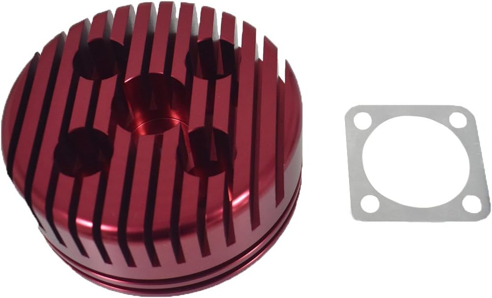 JRL Yellow CNC Cylinder Head for Racing 66cc/80cc Engine Gas Motorized Bicycle Custom Aluminum