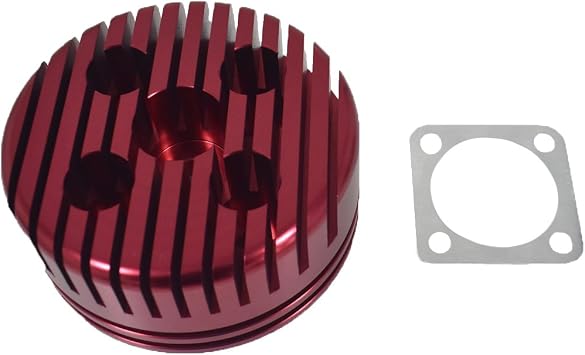 JRL CNC Cylinder Head for Racing 66cc/80cc Engine red