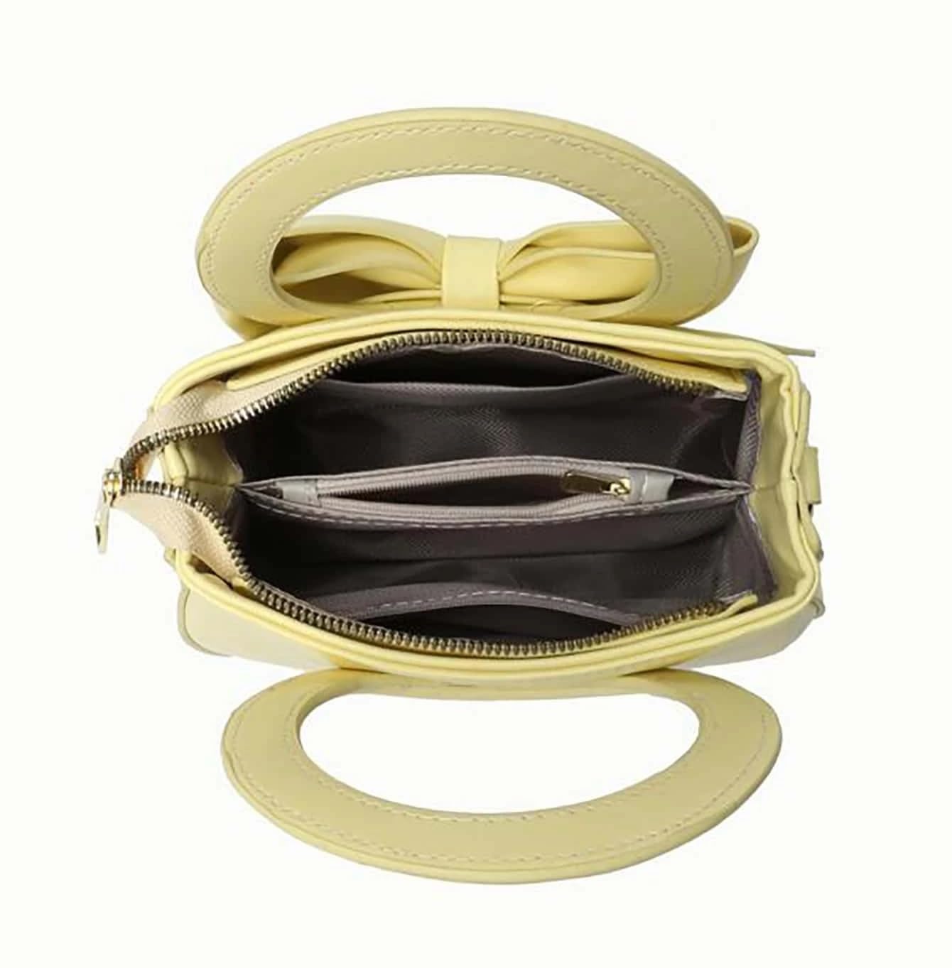 SYGA Damska kokarda ręczna torba na ramię crossbody świeży i słodki dziewczęcy styl mała torba typu bucket