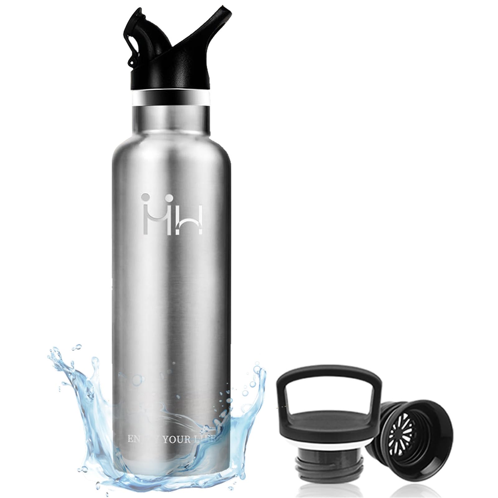 Amazon｜【Eliciya】水筒 ステンレスボトル 750ml 広口 真空断熱 2種類