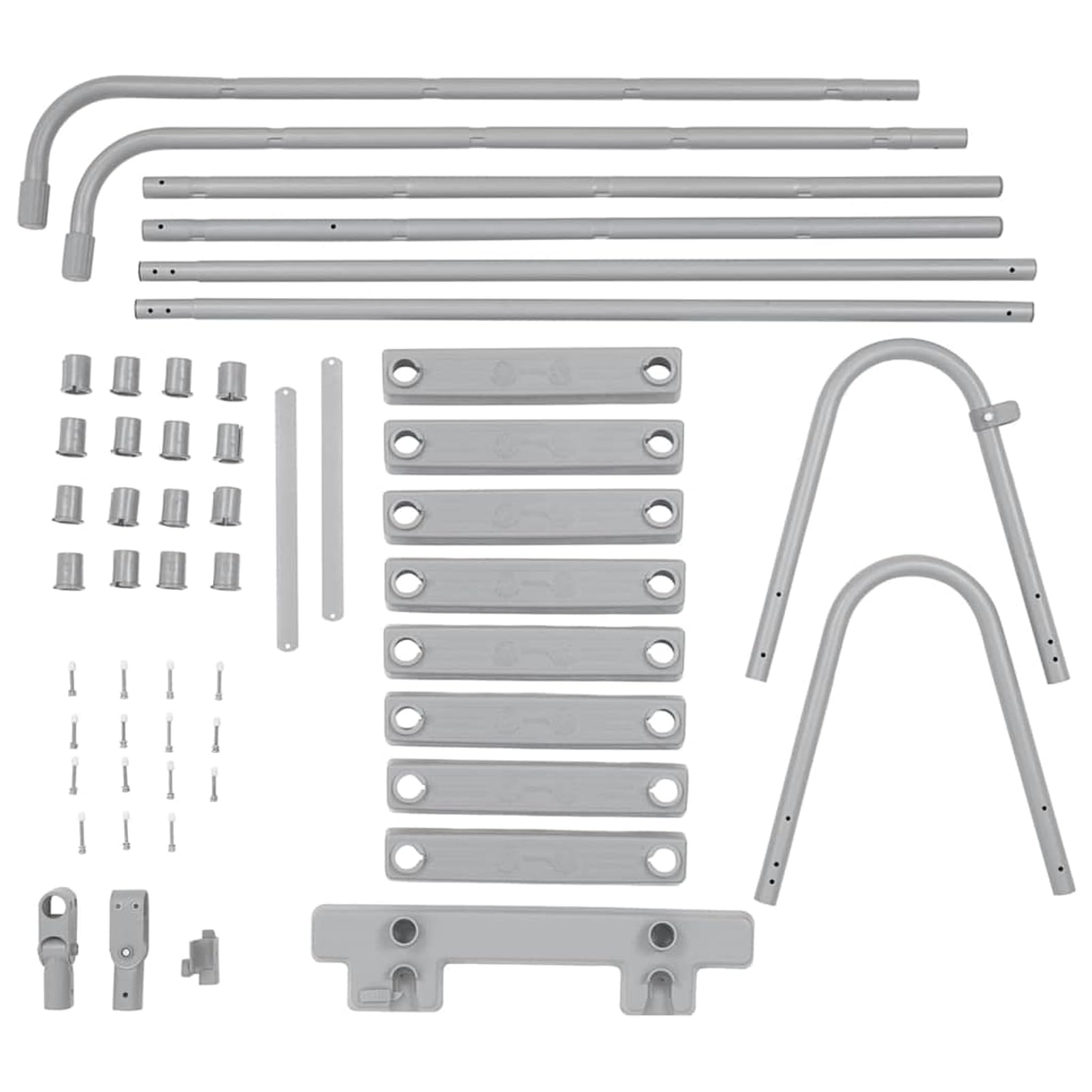 Fasba Escalera de Seguridad para Piscina Flowclear de 4 peldaños: Acceso fácil y Seguro a Piscinas elevadas, Resistente al óxido y con Plataforma Protectora Modelo FCZJ-93340ES