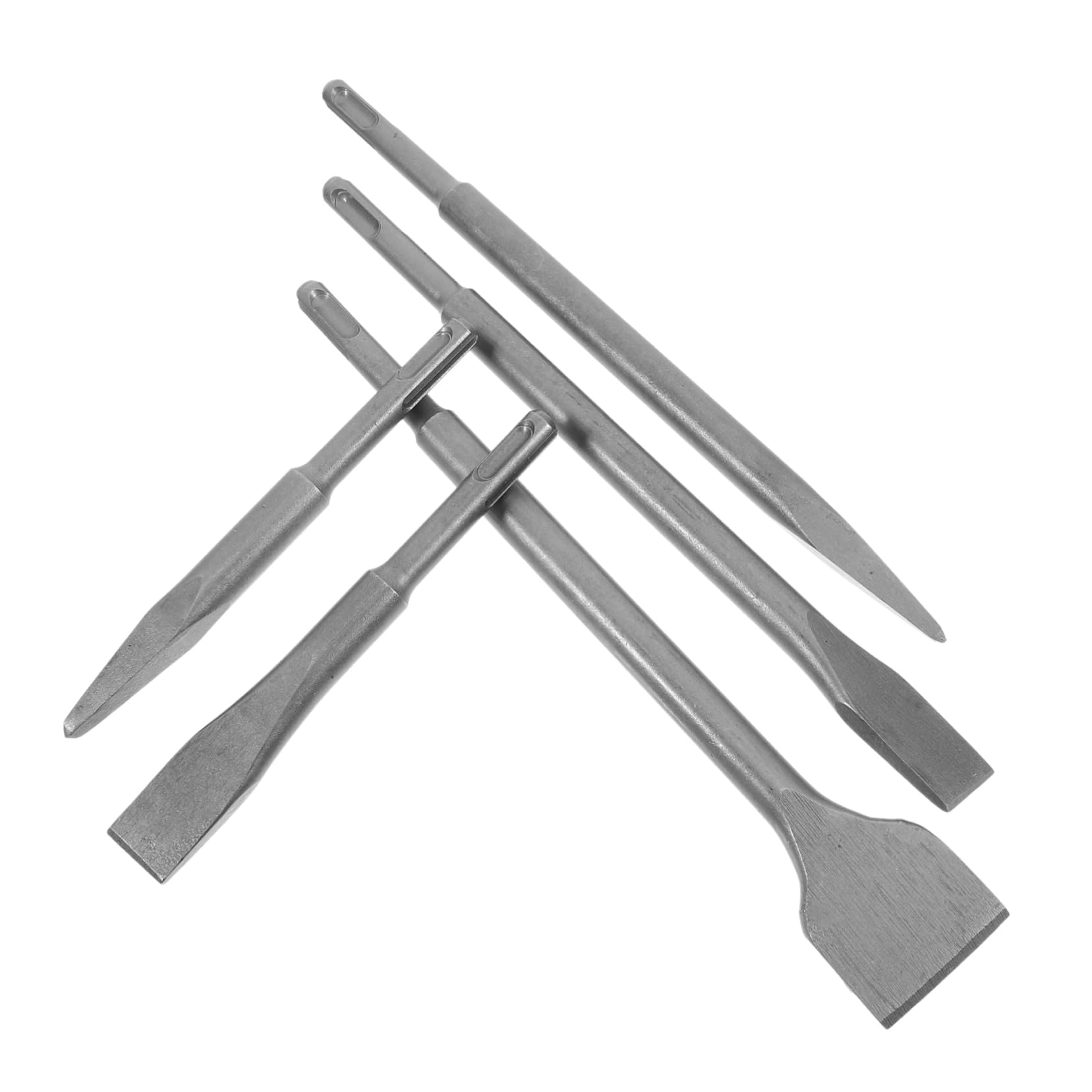 Juego De 5 Piezas Cincel Martillo Electrico Brocas De Albañilería Para Hormigón Brocas De Martillo De Albañilería Brocas De Porcelana Broca Para Mampostería Silver Acero