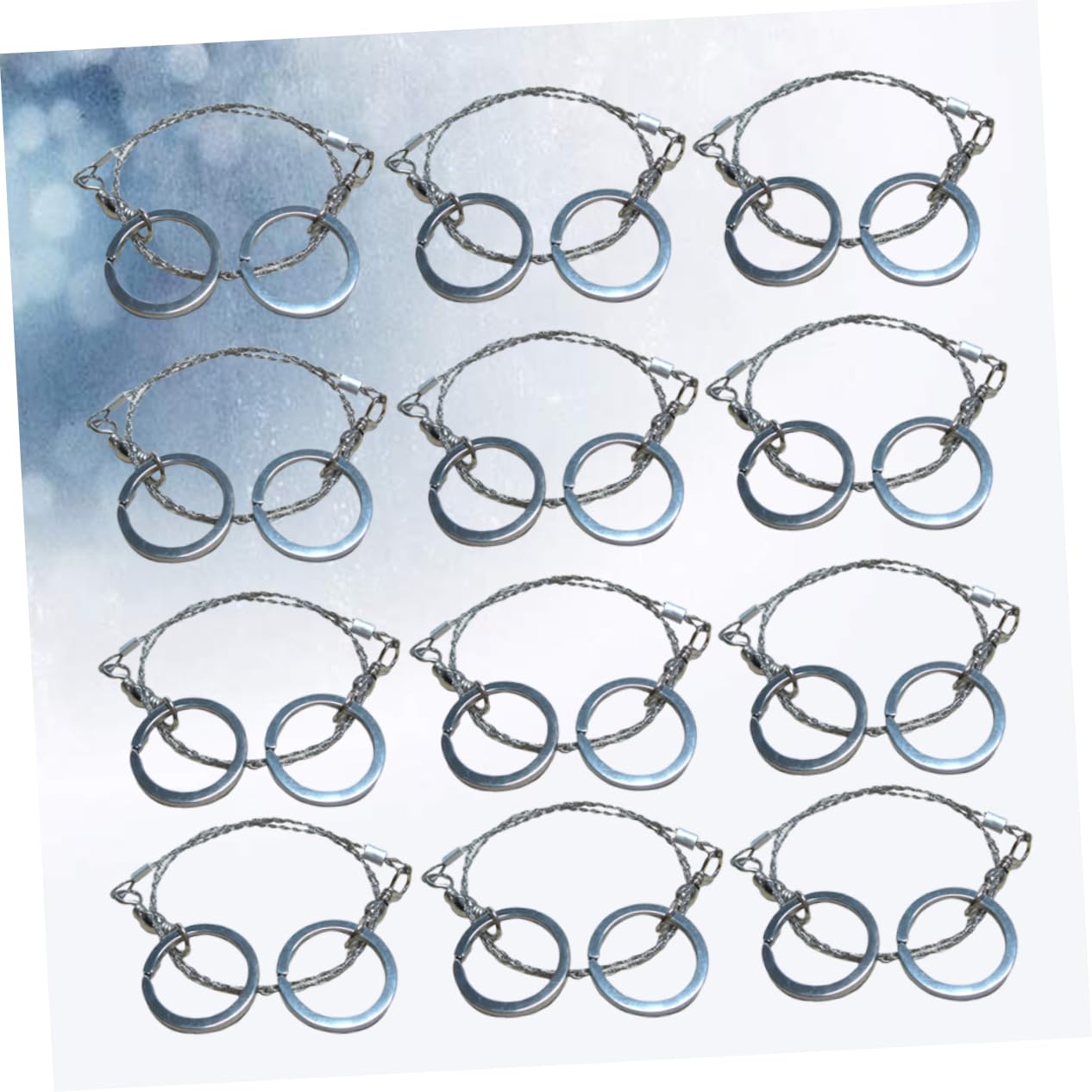 NUOBESTY 12Pcs Portable Survival for Camping Hiking and Outdoor Activities Durable Tools for Quick and Effortless Cutting