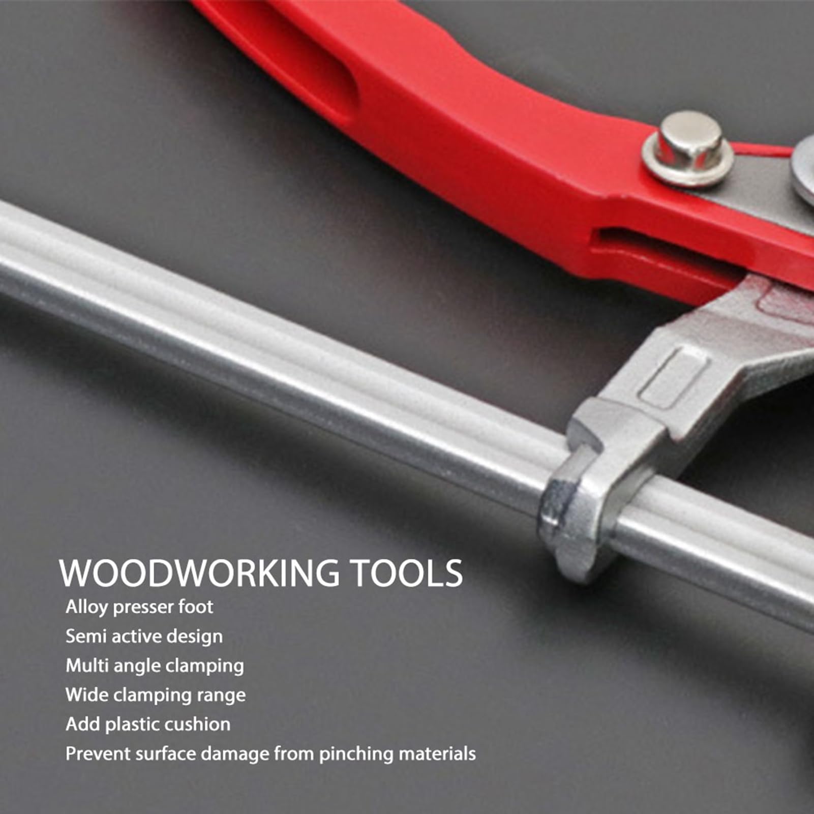 Morsetto da Tavolo a Cricchetto 160 x 60 mm di Bloccaggio Stabile con Binario 13,5 x 6,5 mm, Base 28 mm, Morsetto da Tavolo per la Lavorazione del Legno per MFT e Sistema di Guide