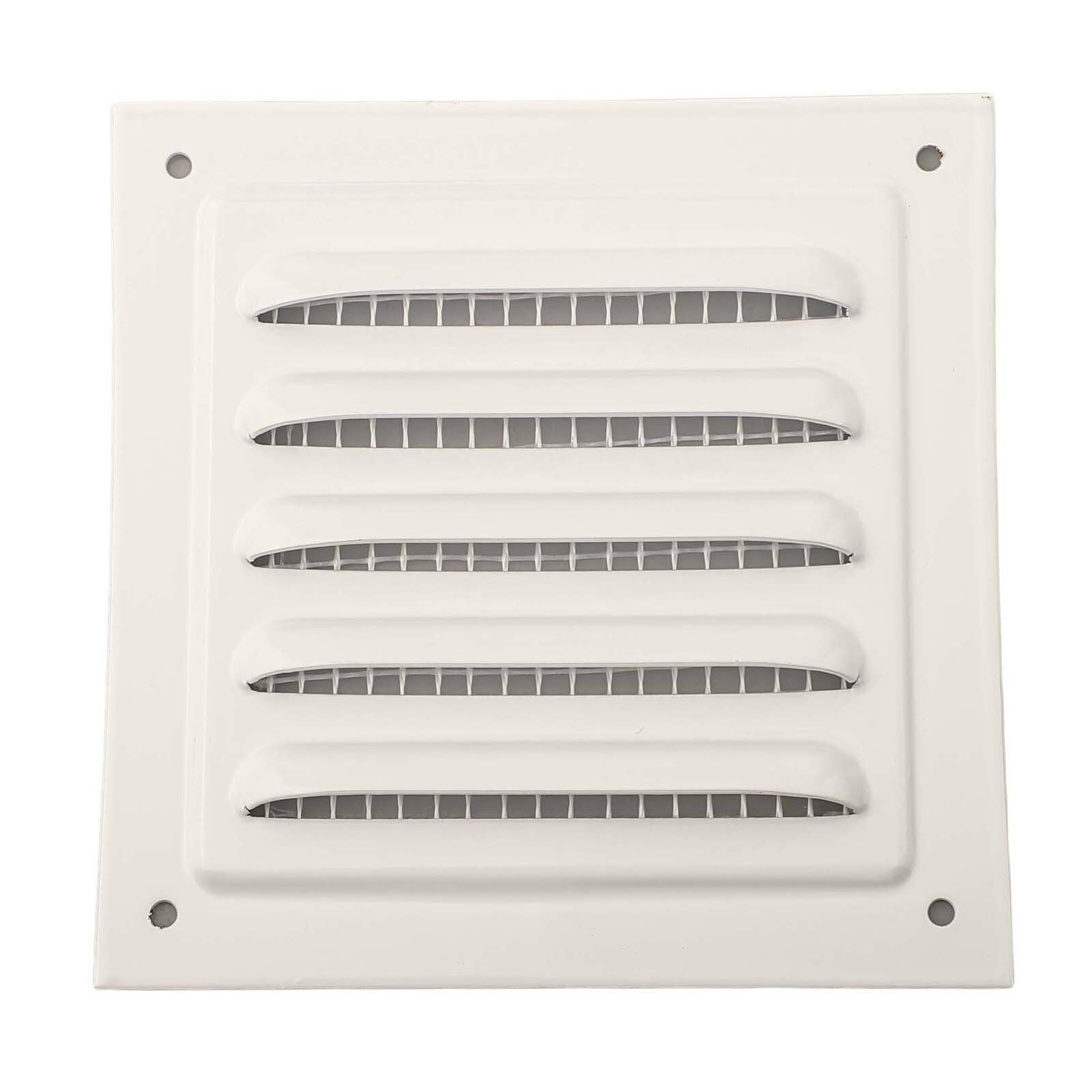 Ventilation Grilles Aluminum Alloy Vent Covers Square Soffit Ventilation Louver Grille Cover Built-in for Bathroom Kitchen(100x100mm)