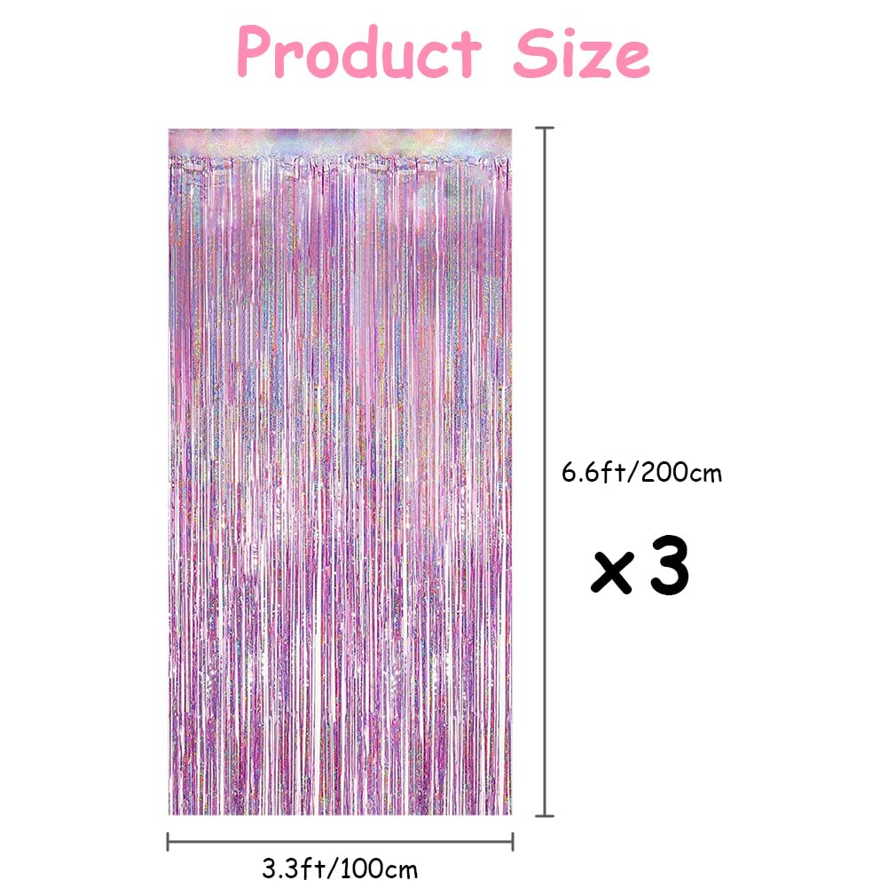 OFFCUP Tende Metalliche Feste 3pz 1x2m Rosa