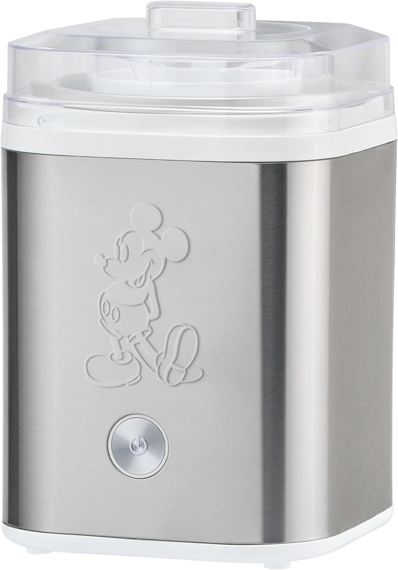 Disney Mickey Mouse 2 Quart Electric Ice Cream Maker, Stainless Steel and White, DCM-800SS