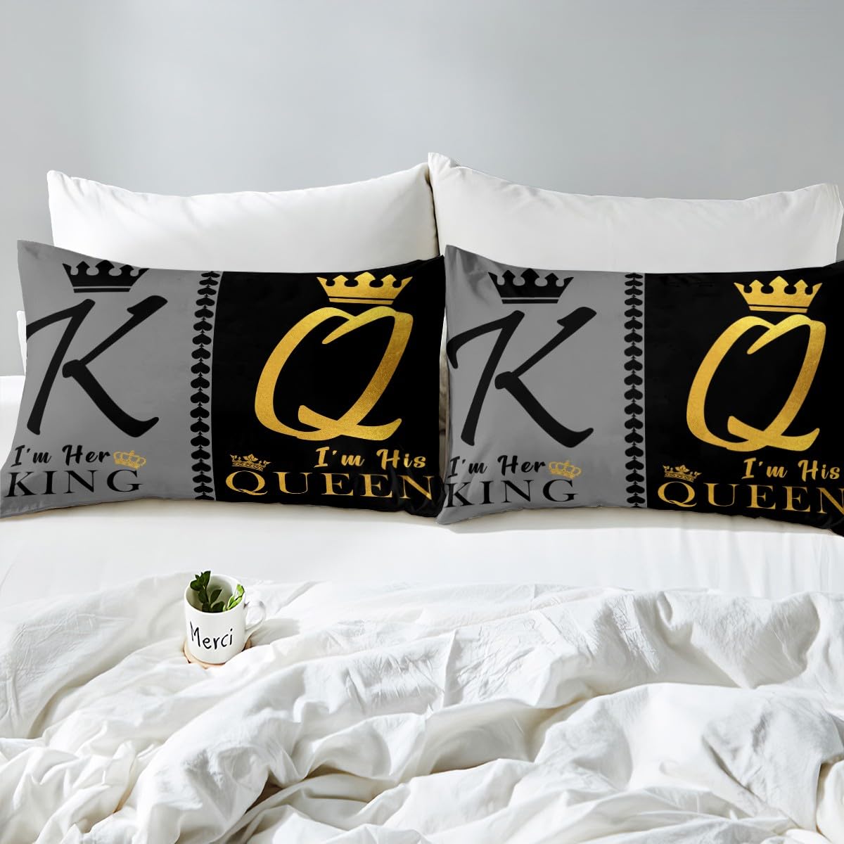 Manfei King and Queen Duvet Cover Set King Size - Image 4