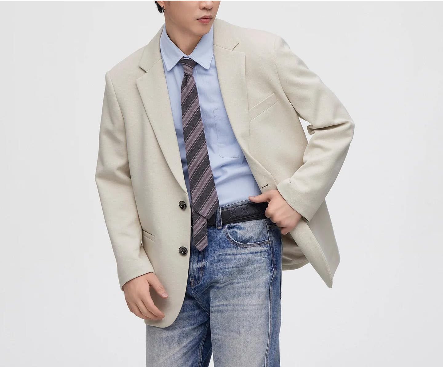 Men Vintage Commuter Business Suit Jacket Blazers Coat Spring Autumn Outerwear
