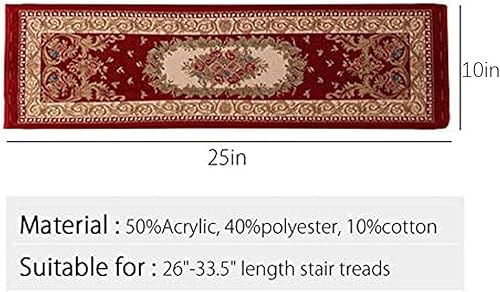 Miniatura 8 de TINTON LIFE Juego de 13 alfombras antideslizantes y lavables con parte trasera de goma antideslizante para interiores, protectores de escalera