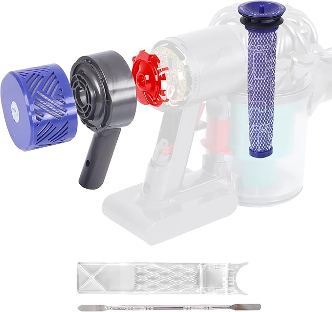 Upgrade V6 HEPA Filter + V6 Rear Filter Set Compatible with Dyson V6