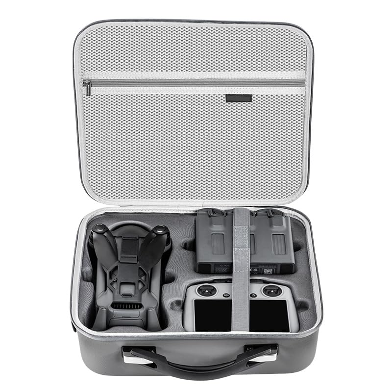 Torba do przechowywania DJI Mavic 4 Pro i pilota DJI RC 2, etui ochronne do drona Mavic 4 Pro z ładowarką i akcesoriami, odporna na wstrząsy torba podróżna na sprzęt drona, szary, Uniseks