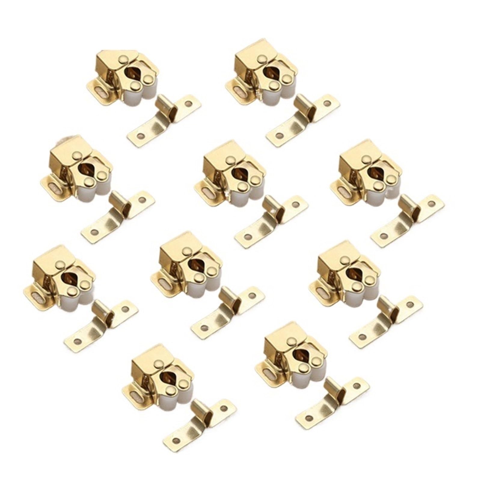 10PCS Door Stop Closer Stoppers Damper Buffer Cabinet Catches for Wardrobe Hardware Furniture Fittings for Furniture(Gold)