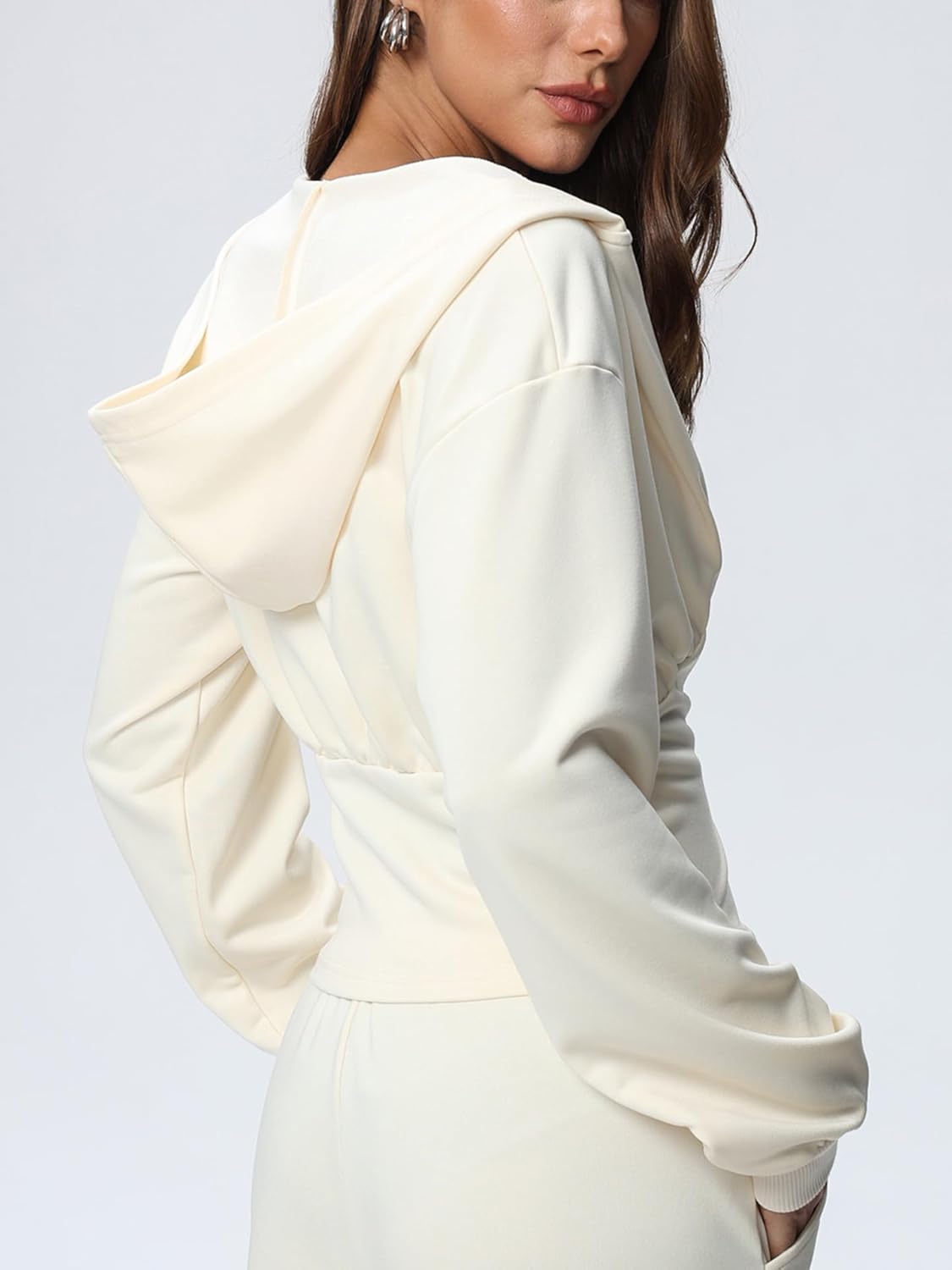 Women's Full Zip Stand Collar Athletic Jacket with Thumb Holes Slim Fit Long Sleeve Running Workout Fitness Top