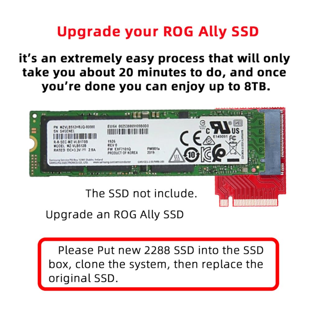 Amazon.com: xiwai NVME M.2 M-Key 2230 to 2280 SSD NGFF Adapter