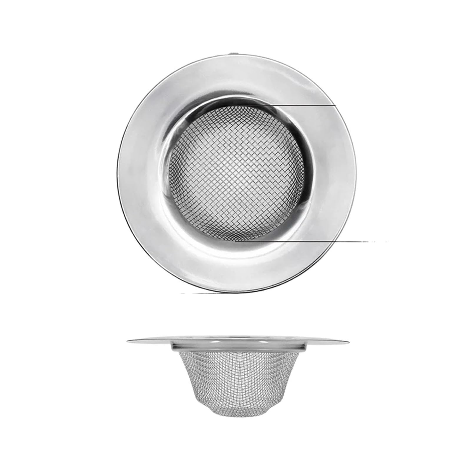 Baynopurin Color 1 Sink Strainer Waste 3Pcs Stainless Steel Sink Mesh Strainer