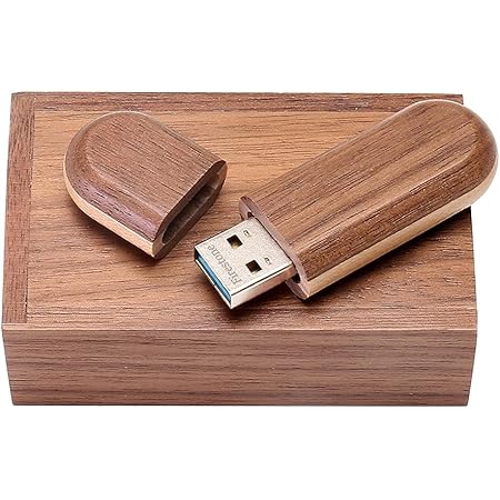 Amazon.com: 5 Pack Rectangle Walnut Wood 2.0/3.0 USB Flash Drive USB ...