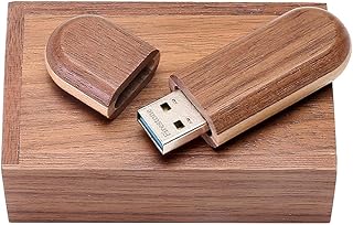 USB Flash Drive Two-Tone Color Wood USB 3.0 Memory Stick Pen Drives with Wooden Box (32GB-3.0)