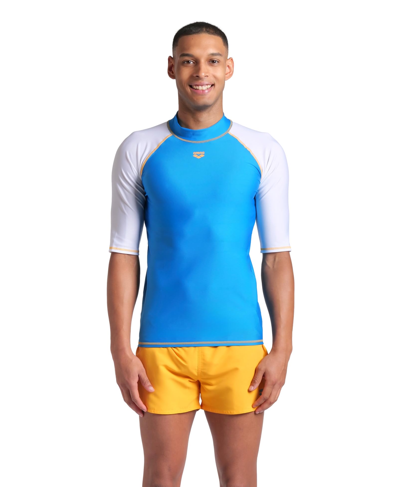 ARENA Men's Rash Vest S/S Graphic Rash Guard Shirt Uomo