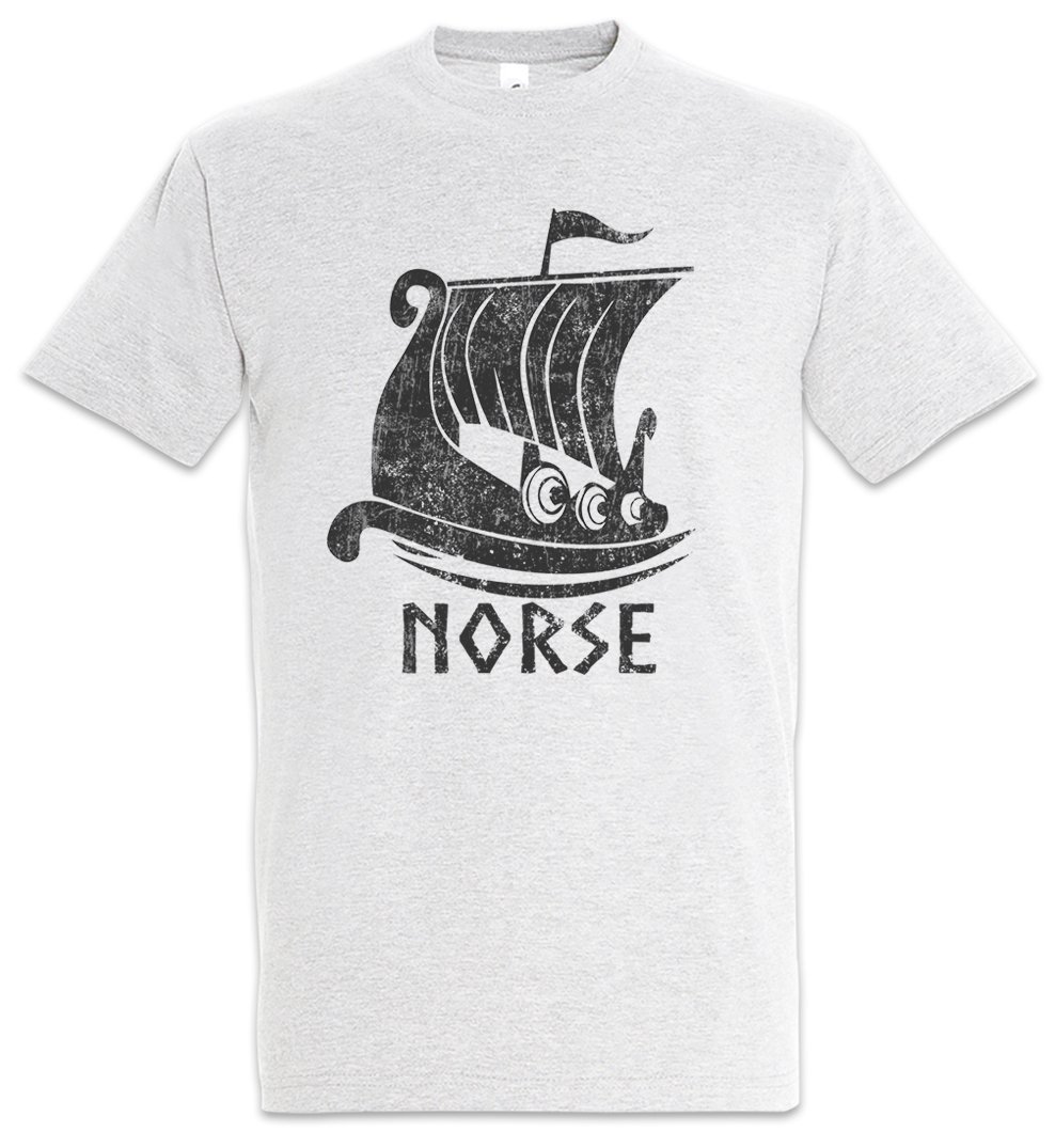 Urban Backwoods Men's Ash Viking Ship Vii T-Shirt Grey Size L