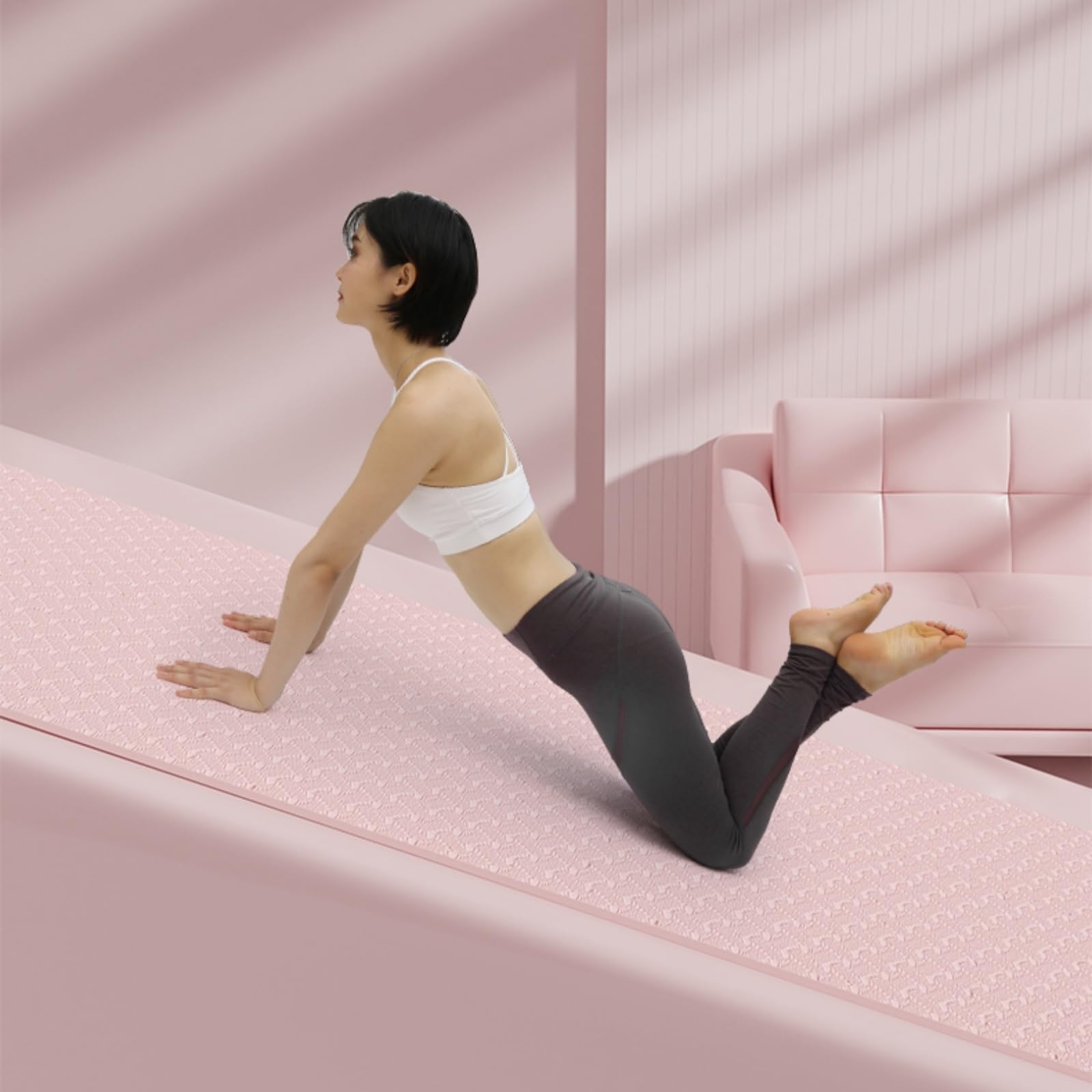Pieghevole Tappetino Yoga Ecologico In And Elastomeri Termoplastici Per Antiscivolo Versatile Pilates Fitness Ginnastica Donne/Uomini Interno/Esterno