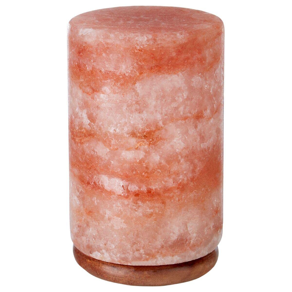 Premier Housewares Himalayan Salt Lamp, Natural rock, Home décor lamp, healing crystals - Cylinder