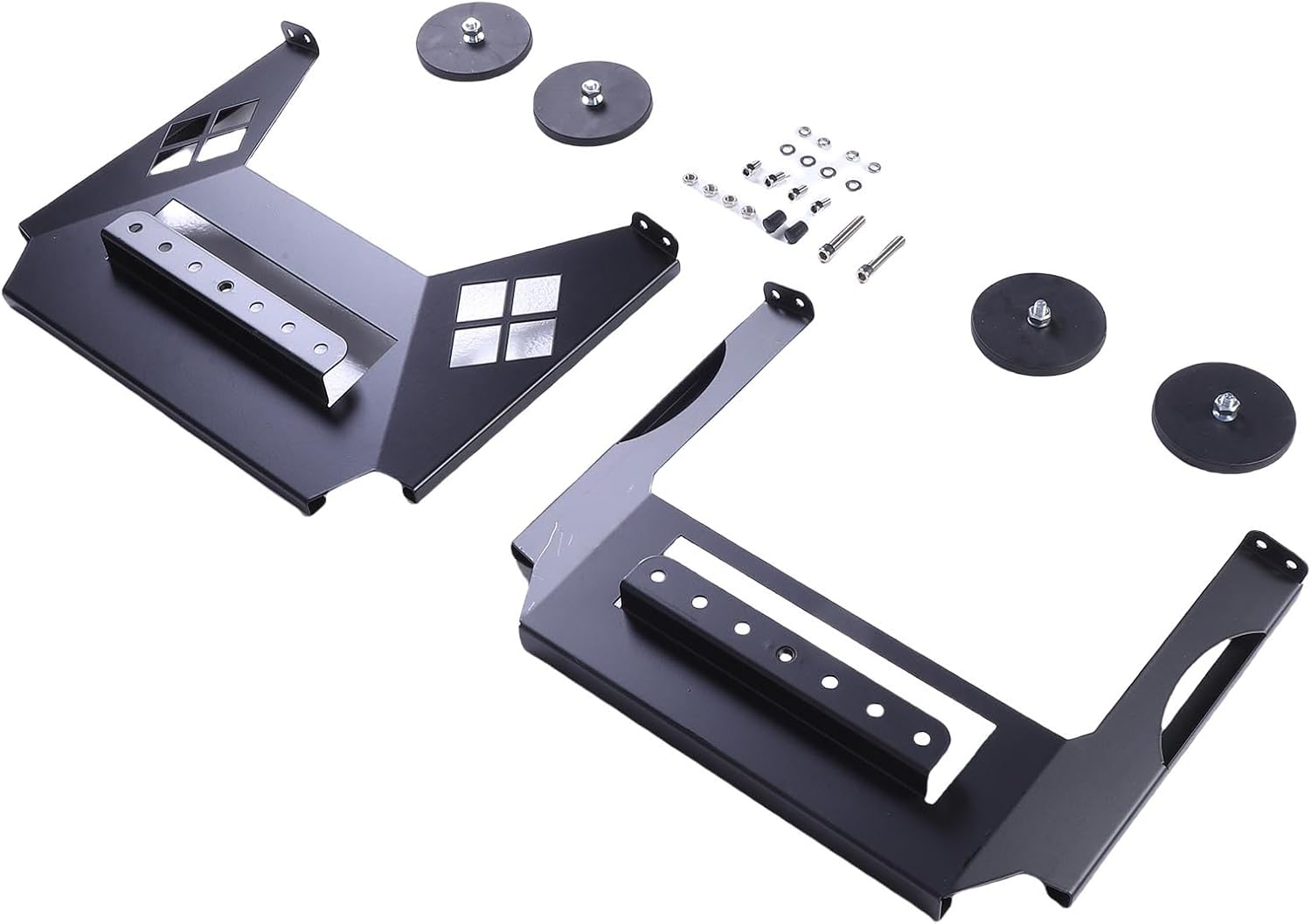 WALFRONT Gen 3 Satellite Dish Mount, Low Profile Carbon Steel Frame, Magnetic Vehicle Roof Compatible with RVs and Trucks