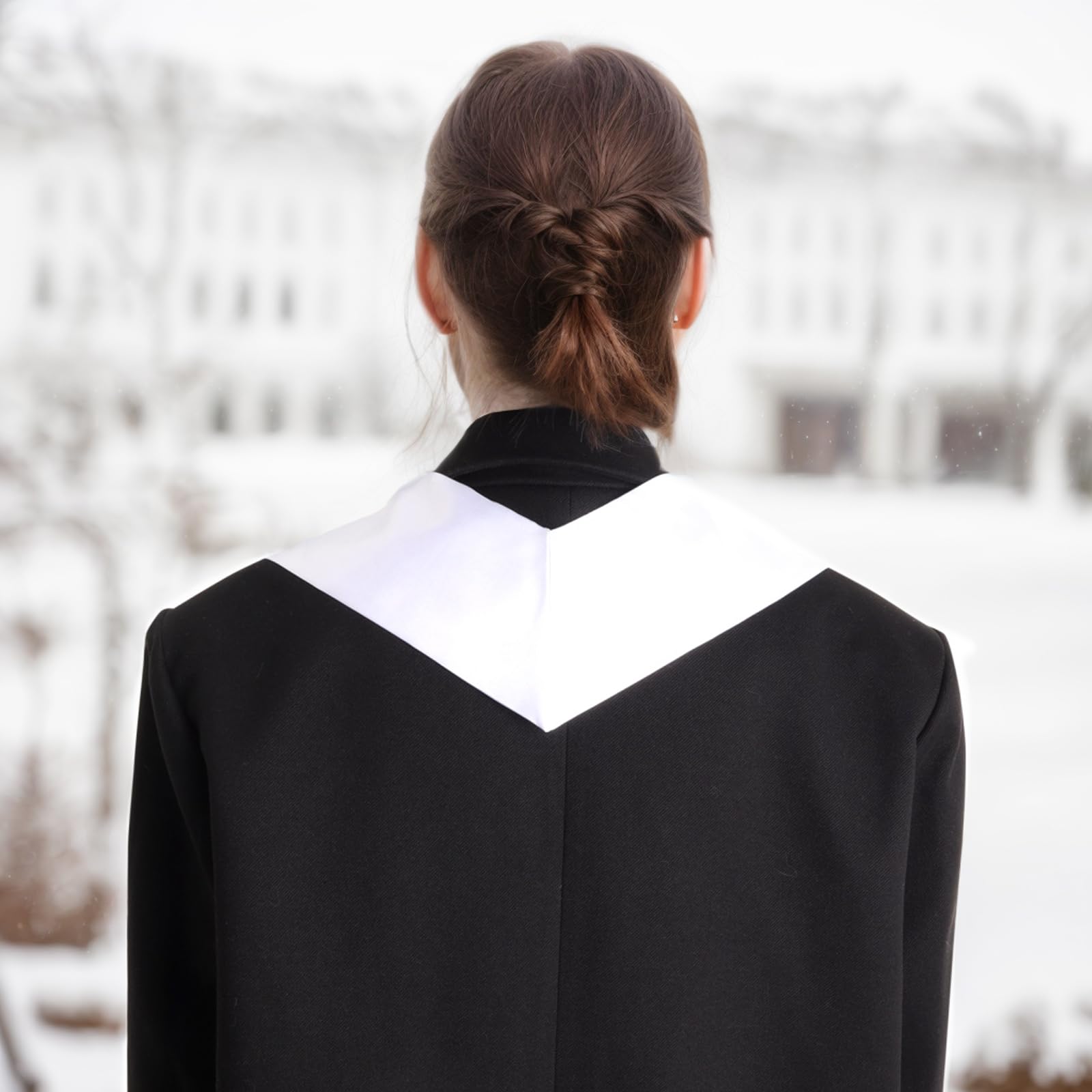 5Pcs 70 Inch Unisex Graduation Stole Sash Adult Graduation Stole Plain