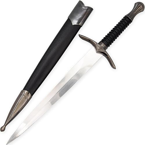 Armory Replicas - Daga medieval de acero inoxidable de enemigo del martillo - Disfraz inspirado en la película Reenatcment Daga de utilería con