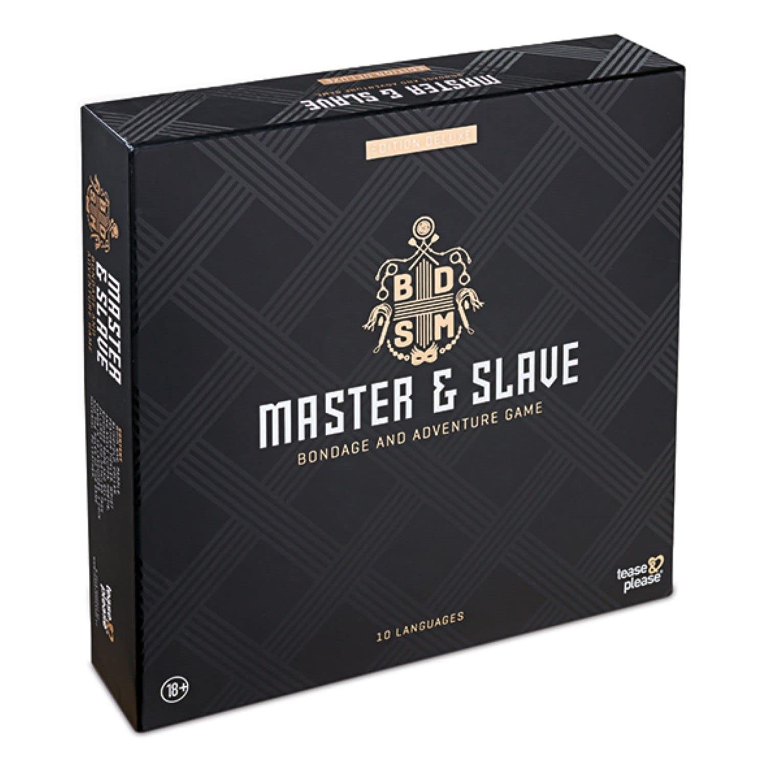 Tease And Please & Master & Slave Edition Deluxe - Giochi Erotitici Sexy per Coppie BDSM con 12 Sex Toys - Giochi Sexy per Coppia Adulti per un'eccitante serata di gioco con il tuo partner – Nero