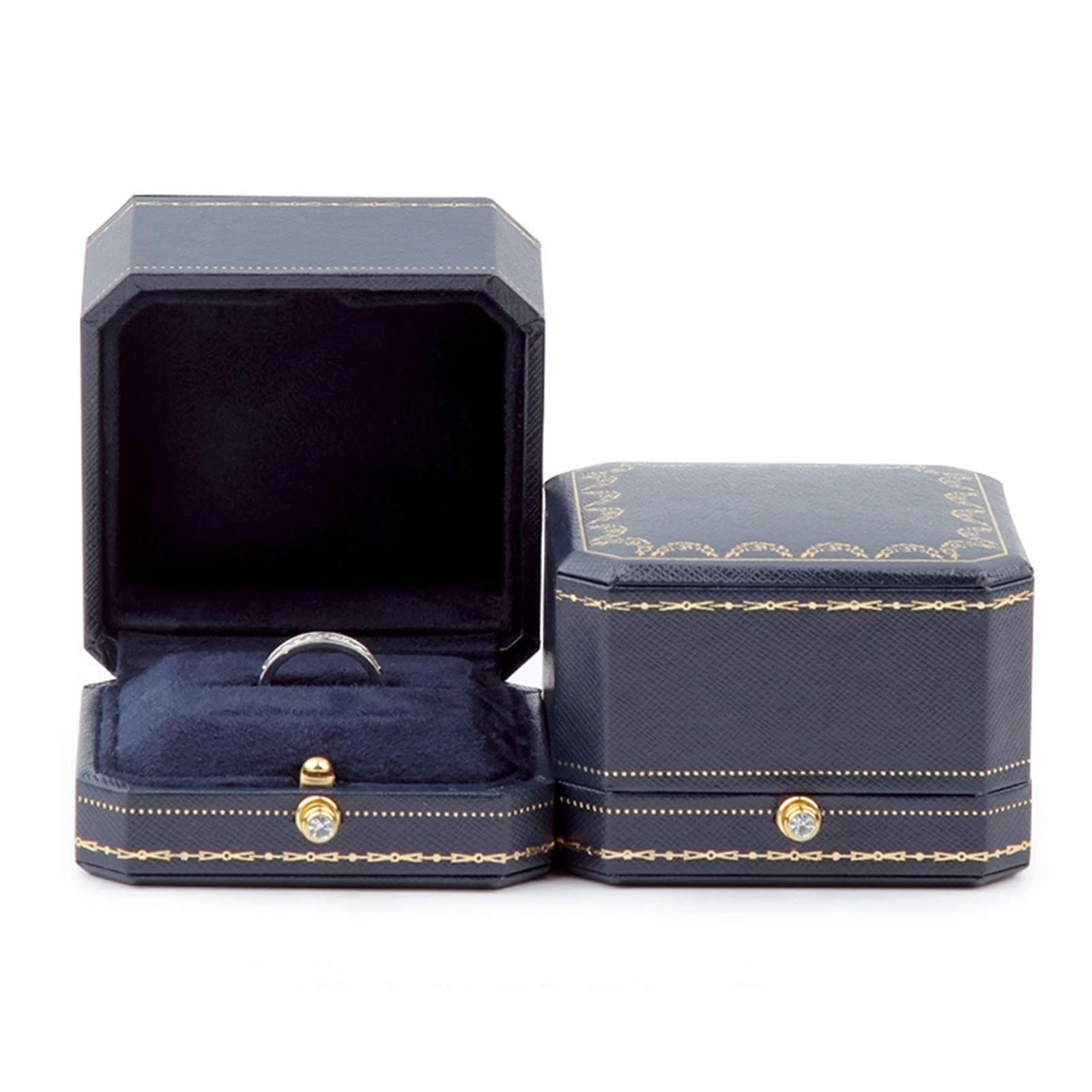 JFNKLFG Accessory Box Earring Jewellery Organiser Ring for Proposal, Wedding(1 Blue Ring)