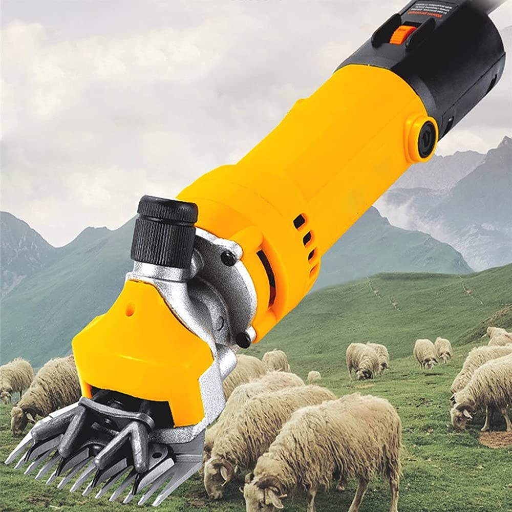 1000W Tosatrice per Pecore Professionale Elettrica, Livestock Electric Clipper, 6 velocità, Tosapecore Tosatrice Professionale per Pecore E Ovini per Capre, Bovini 13 Straight Tooth
