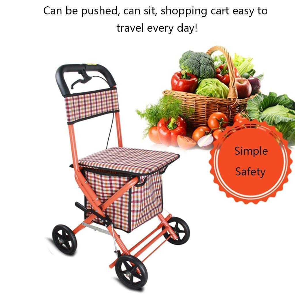 Chodziki, rollatory/chodziki Walker Rollator/Walker Rollator dla osób starszych Zakupy/Walker Rollator z siedziskiem Zakupy Składany Rollator Walker Lekki składany medyczny Rollator z