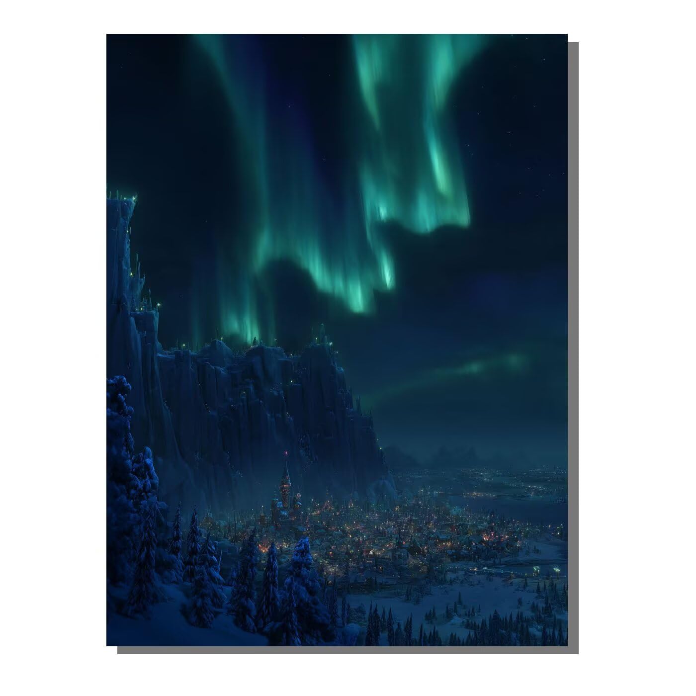 Landschaft Laser Malen Nach Zahlen Erwachsene, Paint by Numbers Adult Anfänger Kreativ Set für, Heimwerk Malen Nach Zahlen Kinder, Pinsel und 36 Acrylfarbe Als, für Deko Wohnzimmer 60 x 80 cm BJHWK879