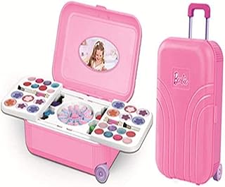 منظم مكياج سحب يضم احمر الشفاه وطلاء الاظافر وبودرة الخدود للبنات