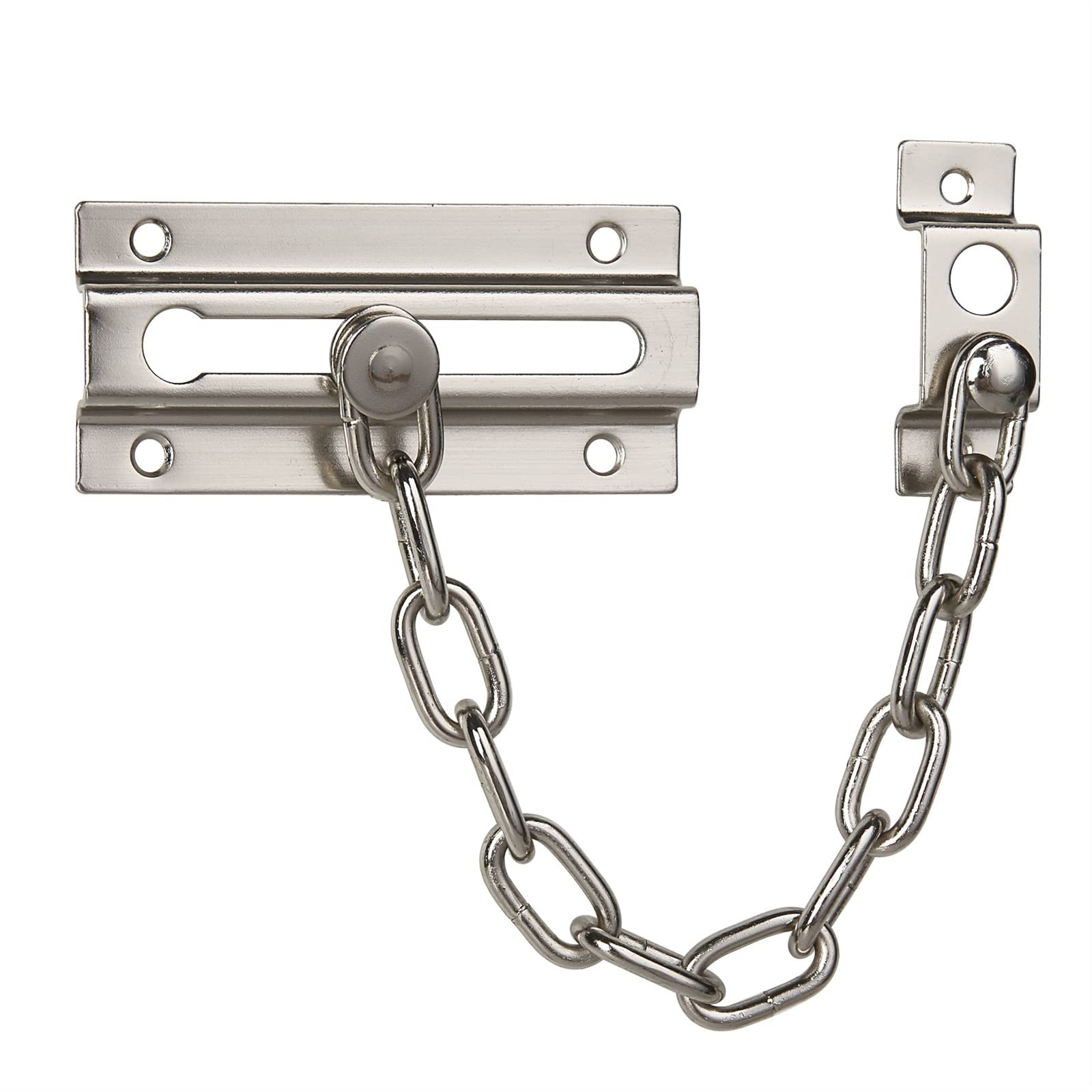 SFJSFIMQ 2pcs Safety Door Chain Lock, Carbon Steel Anti-Theft Limiter for Domestic Wooden Doors, Hotels, Apartments