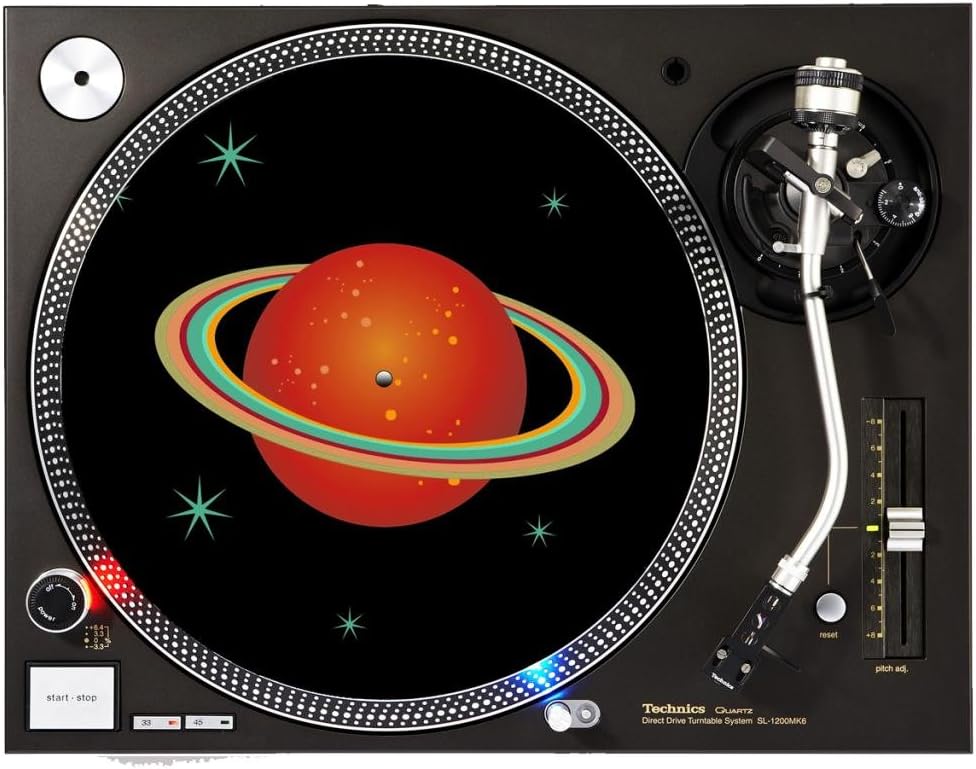 Saturn Stars - DJ Turntable Slipmat