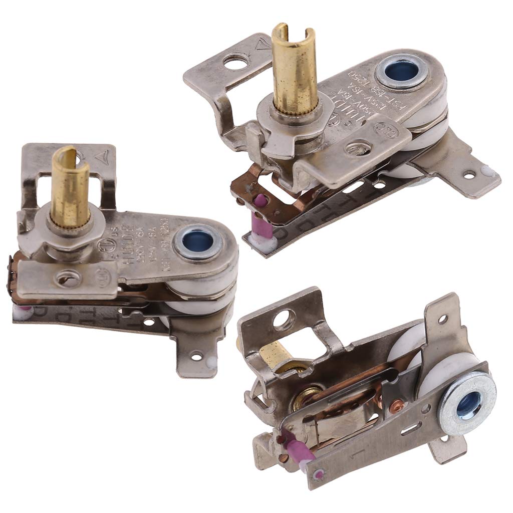 1.42x1.42in Temperature Switch Adjustable 90 Bimetallic Heating Thermost 250V 16A For Electric Iron Oven Humidity Sensor