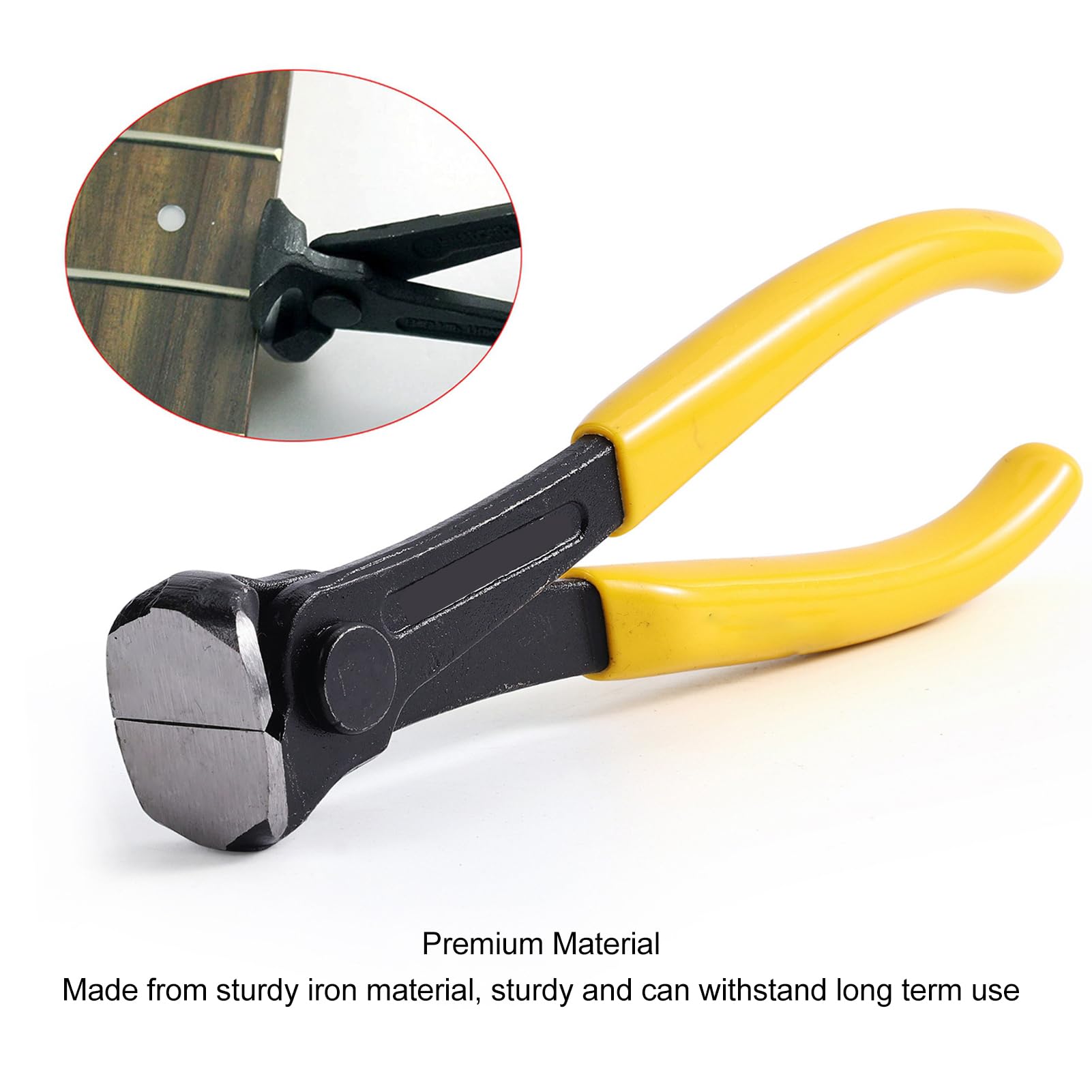Extractor de Traste de Guitarra, Pinza de Alambre de Traste de Guitarra, Hierro Afilado, Portátil de 6 Pulgadas para Reparación Accesorios de alto rendimiento