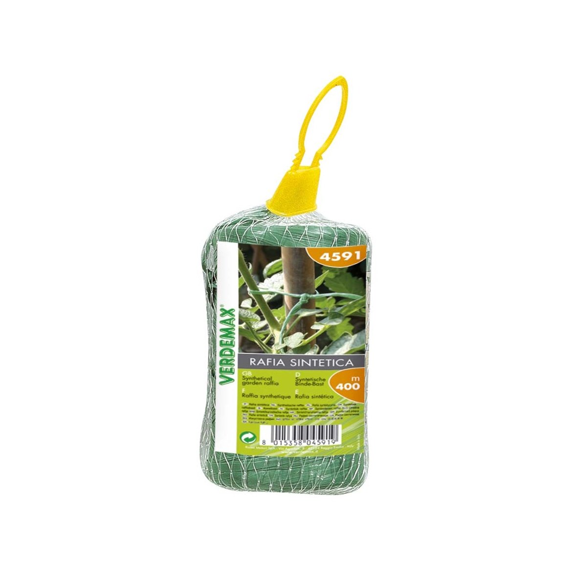 Gebi 4591 - Rafia Sintetica Bobina Verde, 400 m
