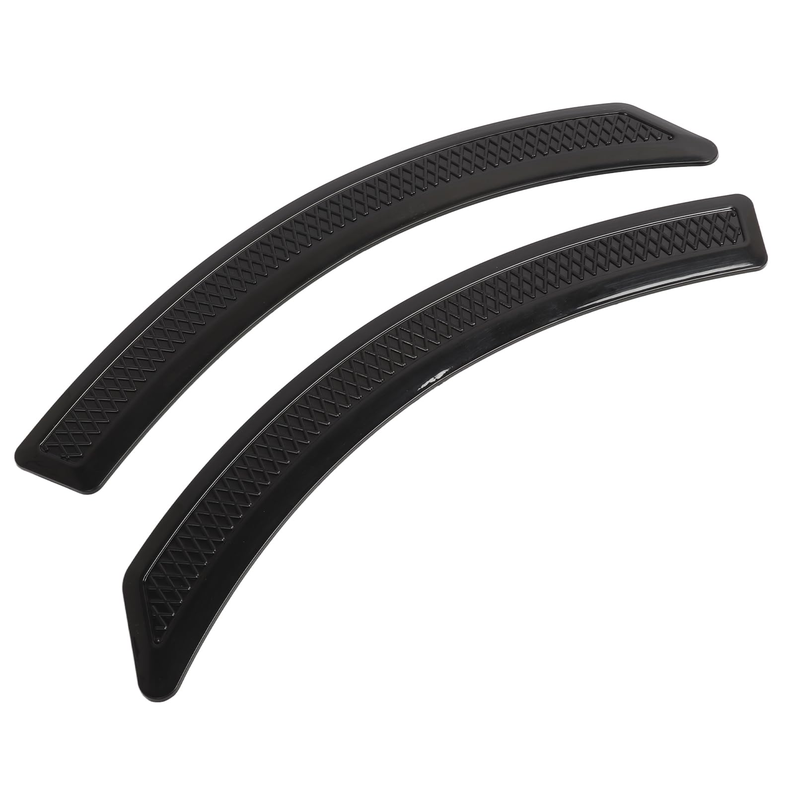 Rivestimento Svasato Passaruota 2 Pezzi Adesivo Universale Anti-collisione Protezione Auto Nero