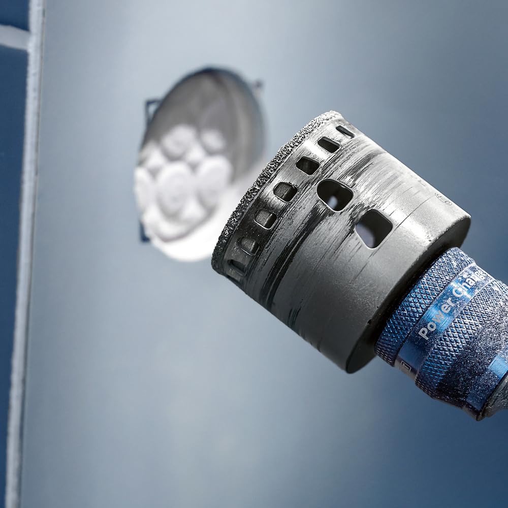 Bosch 1x Scie trépan PRO Tile Power Change Plus (pour Carreaux de Hard Ceramic, Céramique tendres, Ø 19 mm, Professional Accessoire Perceuses)