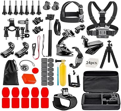 Daconovo 84-in-1 Action Camera Accessories Kit Sports Camera Accessories Set with Carrying Case Replacement for GoPro Hero 12/11/10/9 and More